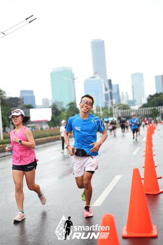 Race photo from Smartfren Run 2024