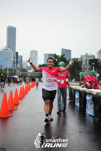 Race photo from Smartfren Run 2024
