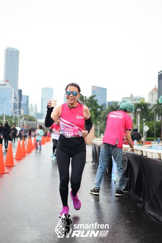 Race photo from Smartfren Run 2024