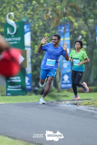 Race photo from Taman Budaya x BOGORUN 2025