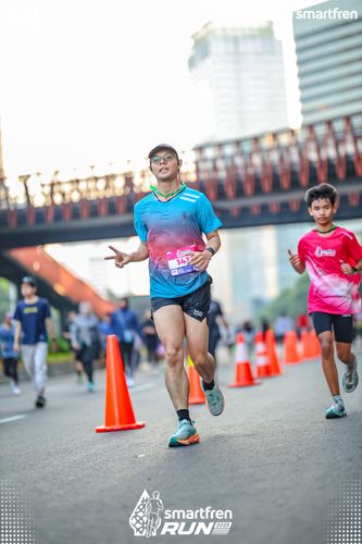 Race photo from Smartfren Run 2025 