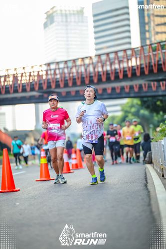 Race photo from Smartfren Run 2025 