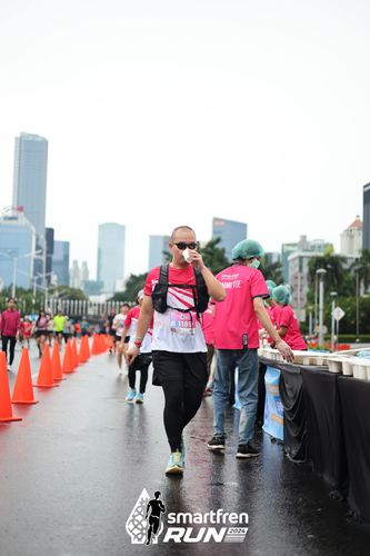 Race photo from Smartfren Run 2024