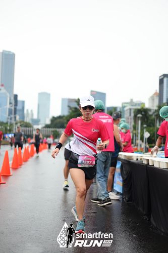Race photo from Smartfren Run 2024