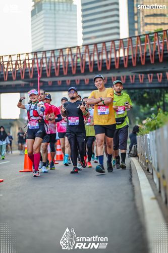 Race photo from Smartfren Run 2025 