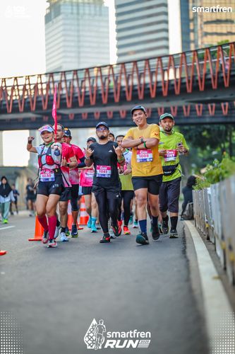 Race photo from Smartfren Run 2025 