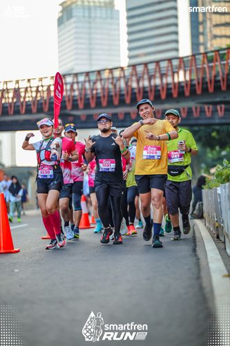 Race photo from Smartfren Run 2025 