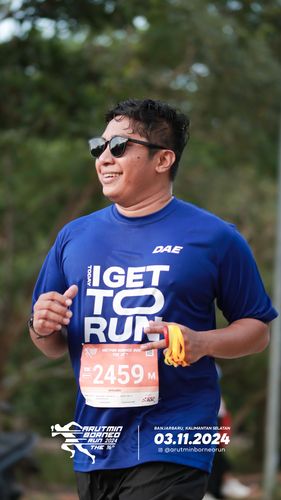 Race photo from Arutmin Borneo Run 2024