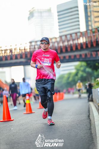 Race photo from Smartfren Run 2025 