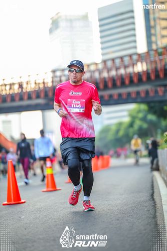 Race photo from Smartfren Run 2025 