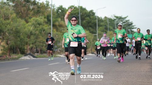 Race photo from Arutmin Borneo Run 2024