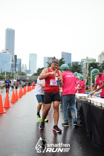 Race photo from Smartfren Run 2024