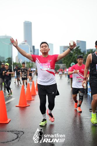 Race photo from Smartfren Run 2024