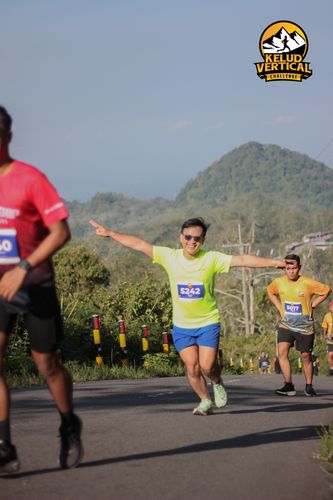 Race photo from Kelud Vertical Challenge 2024