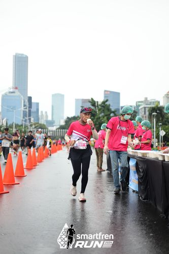 Race photo from Smartfren Run 2024