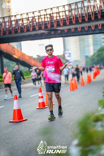 Race photo from Smartfren Run 2025 