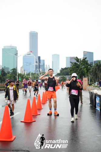 Race photo from Smartfren Run 2024
