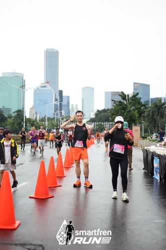 Race photo from Smartfren Run 2024