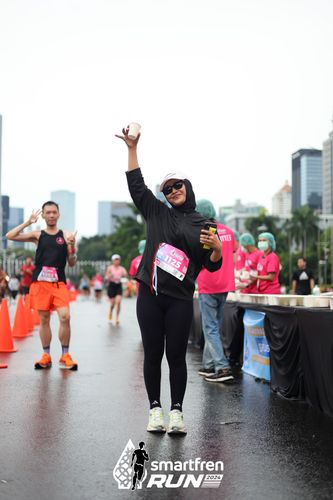 Race photo from Smartfren Run 2024