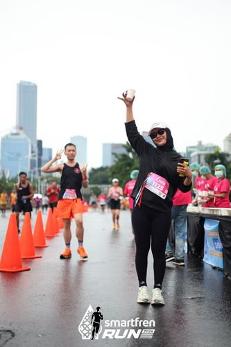 Race photo from Smartfren Run 2024