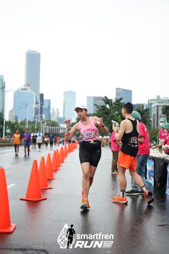 Race photo from Smartfren Run 2024