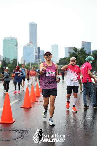 Race photo from Smartfren Run 2024