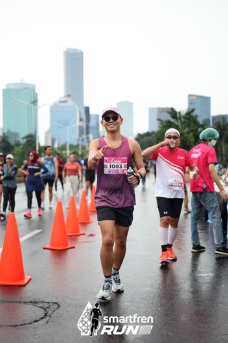 Race photo from Smartfren Run 2024