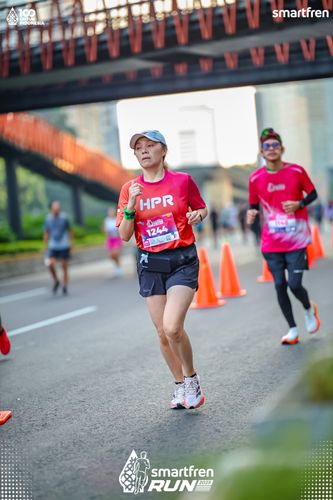Race photo from Smartfren Run 2025 