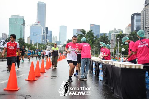 Race photo from Smartfren Run 2024