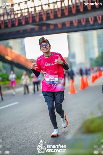 Race photo from Smartfren Run 2025 