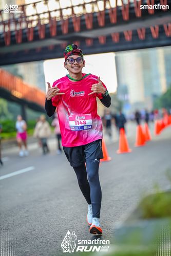 Race photo from Smartfren Run 2025 