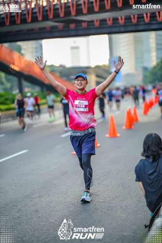 Race photo from Smartfren Run 2025 