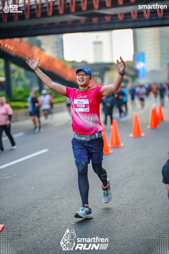 Race photo from Smartfren Run 2025 