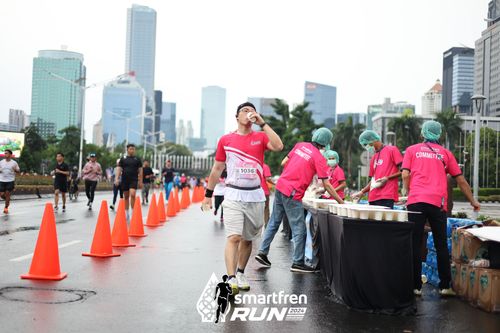Race photo from Smartfren Run 2024