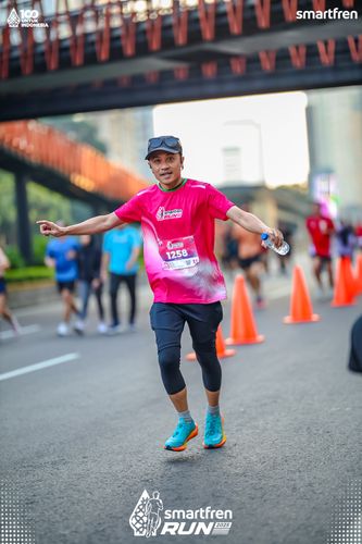 Race photo from Smartfren Run 2025 