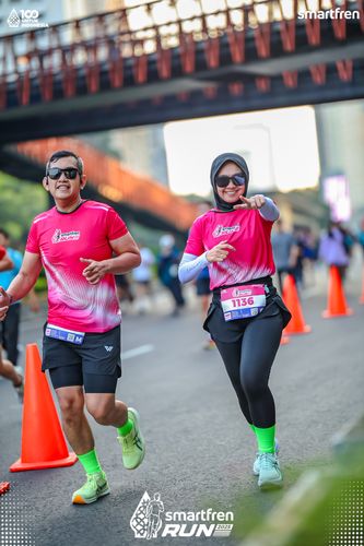 Race photo from Smartfren Run 2025 
