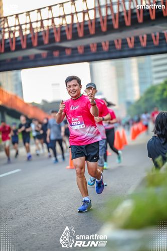 Race photo from Smartfren Run 2025 