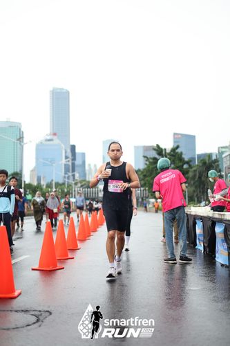 Race photo from Smartfren Run 2024