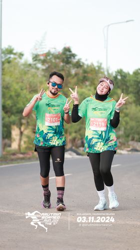 Race photo from Arutmin Borneo Run 2024