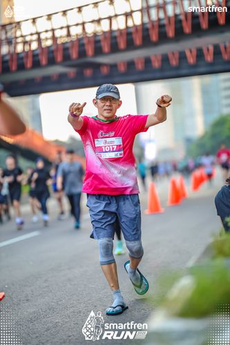 Race photo from Smartfren Run 2025 