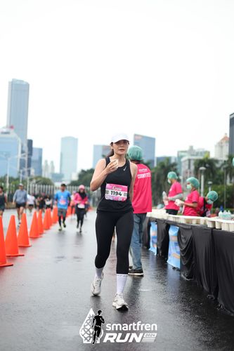 Race photo from Smartfren Run 2024