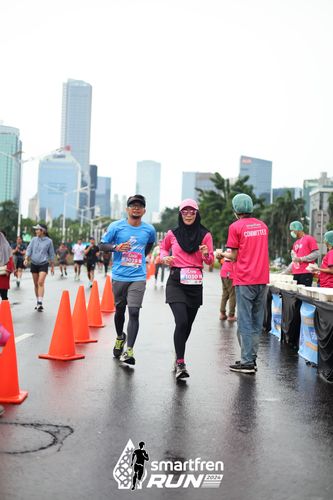 Race photo from Smartfren Run 2024
