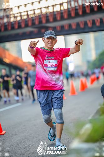 Race photo from Smartfren Run 2025 