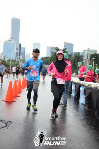 Race photo from Smartfren Run 2024