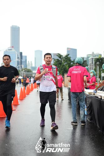 Race photo from Smartfren Run 2024