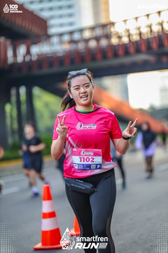 Race photo from Smartfren Run 2025 