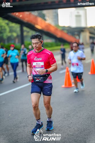 Race photo from Smartfren Run 2025 