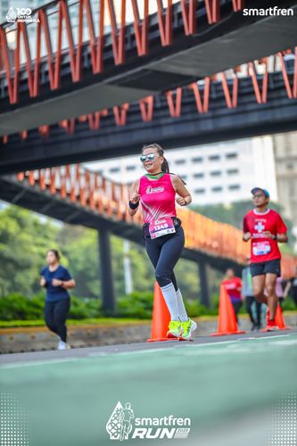 Race photo from Smartfren Run 2025 