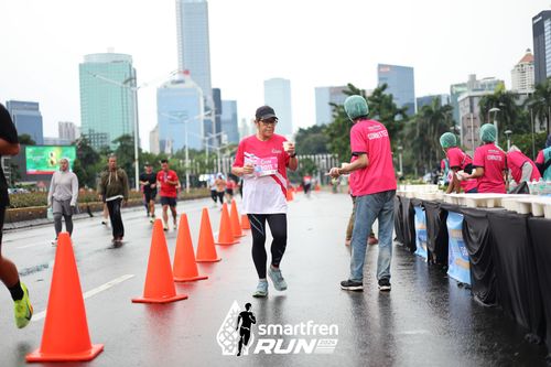 Race photo from Smartfren Run 2024