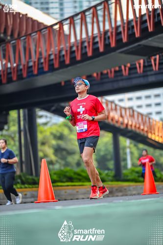 Race photo from Smartfren Run 2025 